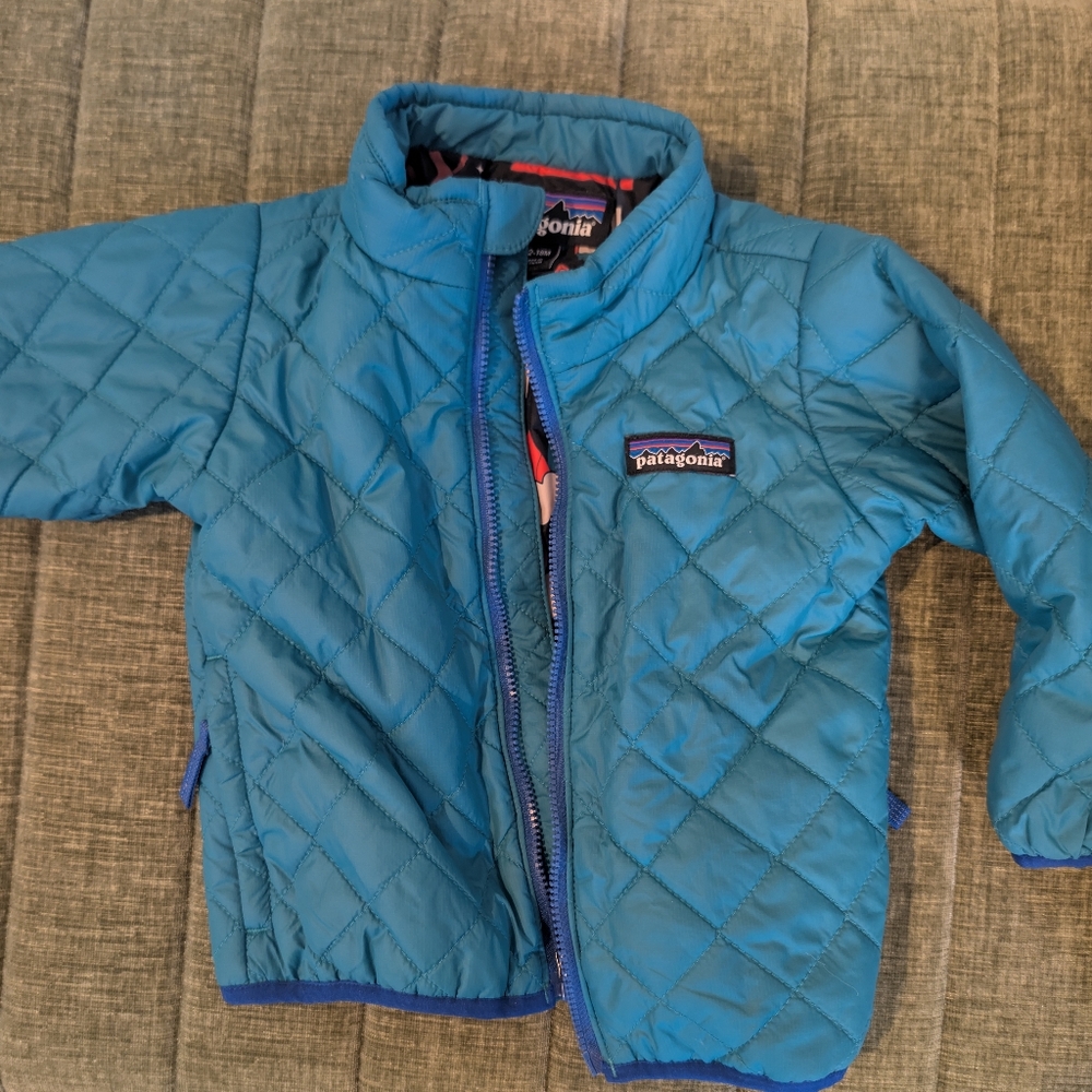 Toddler Patagonia Nanopuff Jacket, Size 12-18 Months, Turquoise